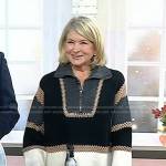 Martha Stewart’s colorblock knit sweater on Today