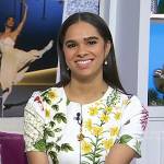 Misty Copeland’s white floral mini dress on Today