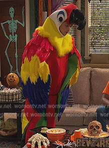 Neil’s parrot costume on Ravens Home