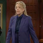 Nikki’s blue suit on The Young and the Restless