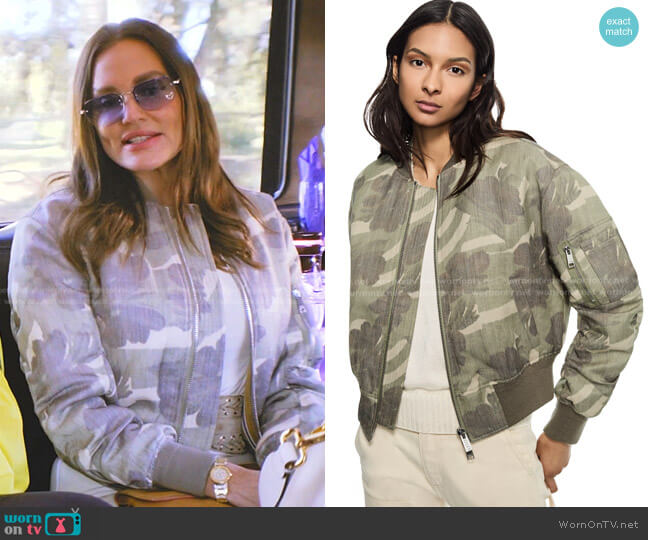 WornOnTV: Jen's black printed bomber jacket on The Real Housewives