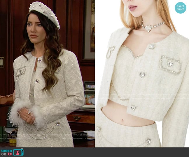 Ozlana Lost Princess Jacket worn by Steffy Forrester (Jacqueline MacInnes Wood) on The Bold and the Beautiful