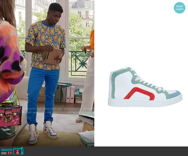 Pierre Hardy Sneakers worn by Emily Cooper (Lily Collins) on Emily in Paris