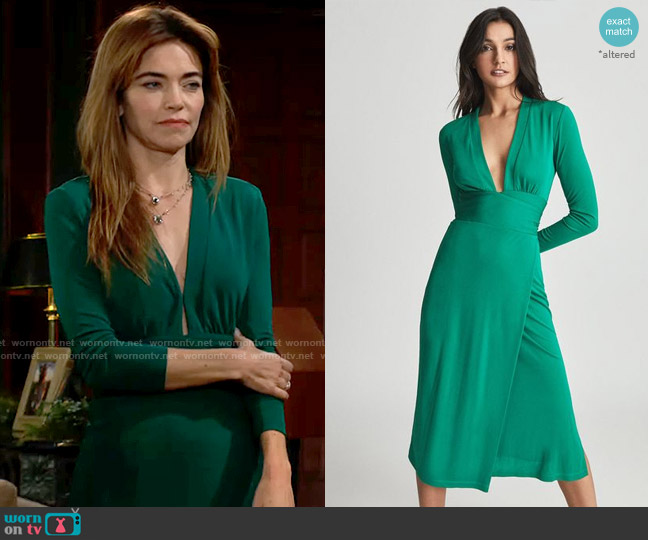 Reiss Rosie Dress worn by Victoria Newman (Amelia Heinle) on The Young and the Restless