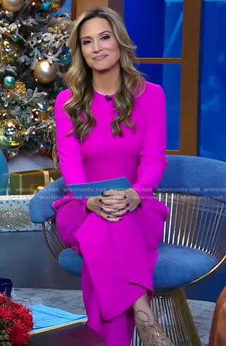 Rhiannon Ally’s magenta jumpsuit on Good Morning America
