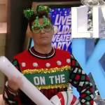 Ryan’s ugly Christmas sweater on Live with Kelly and Ryan