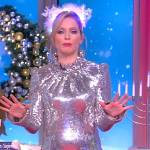 Sara’s silver sequin mini dress on The View