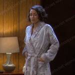 Sarah’s white dragon robe on Days of our Lives