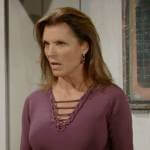 Sheila’s purple knit top on The Bold and the Beautiful