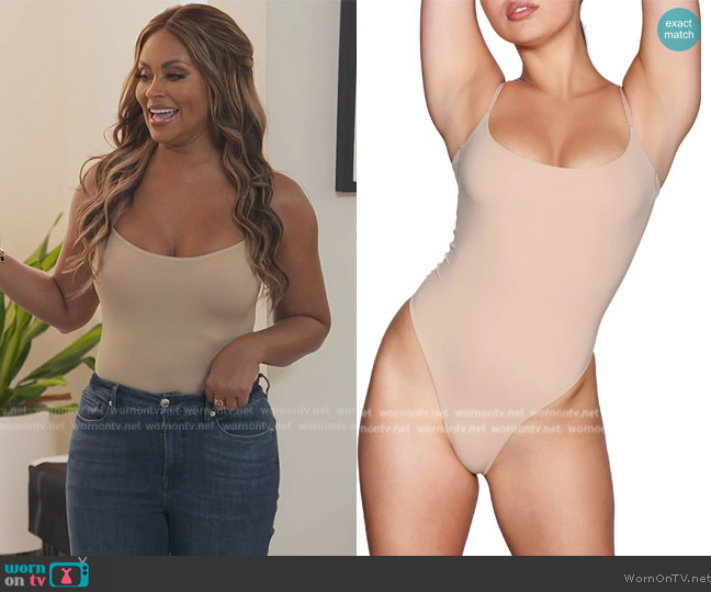 Skims Fits Everybody Camisole Thong Bodysuit worn by Gizelle Bryant on The Real Housewives of Potomac