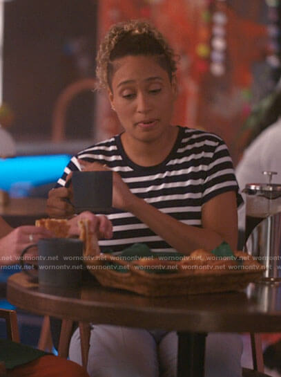 Sophie's striped t-shirt on The L Word Generation Q