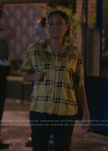 Sophie’s yellow checked shirt on The L Word Generation Q