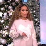 Sunny’s pink heart sequin sweater on The View