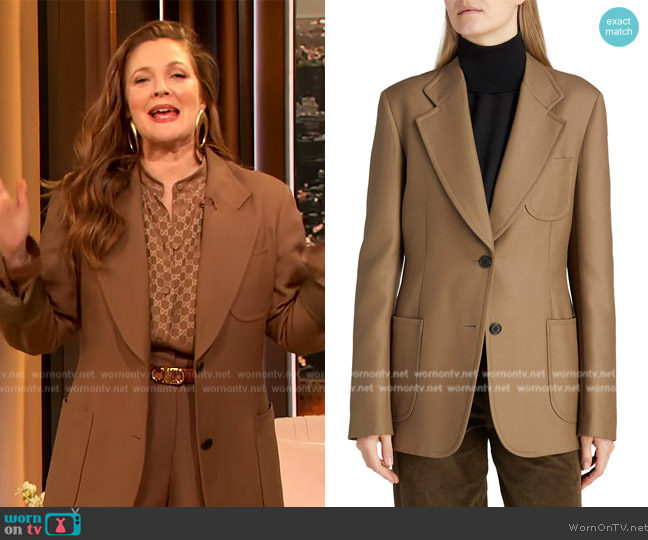 WornOnTV: Drew’s brown blazer on The Drew Barrymore Show | Drew ...