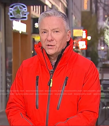 Tom’s red zip jacket on Today