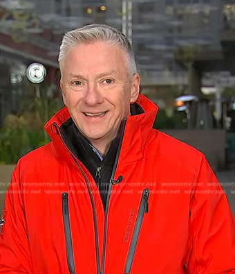 Tom's red zip jacket on Today