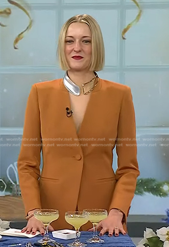 Laura Vitale’s orange blazer on Today