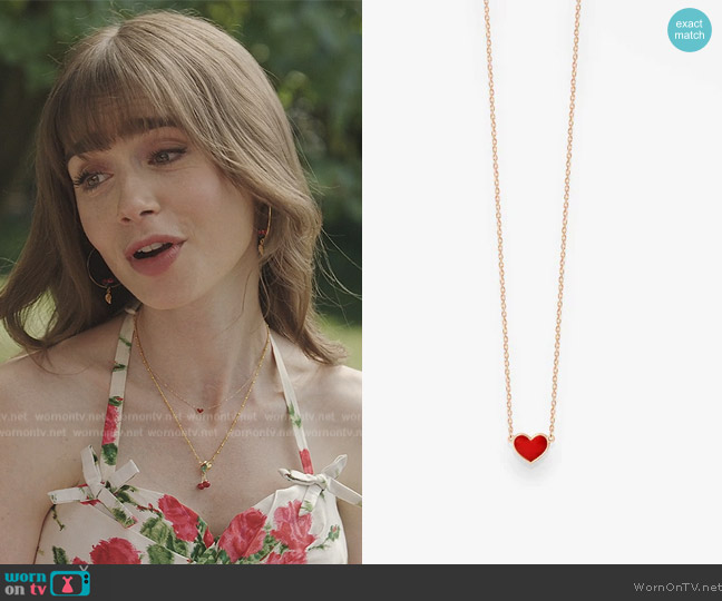 Vanrycke Collier Angie Necklace worn by Emily Cooper (Lily Collins) on Emily in Paris