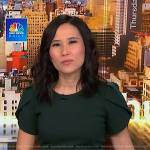 Vicky’s green short sleeve dress on NBC News Daily