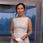 Vicky’s white crocodile dress on NBC News Daily