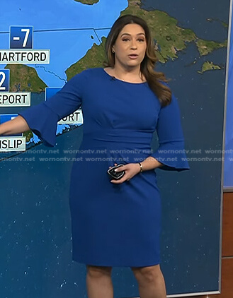 Violeta Yas’s blue bell sleeve dress on Today