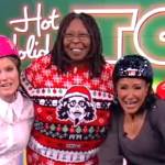 Whoopi’s red Christmas sweater on The View
