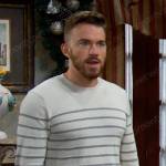 Will’s white striped sweater on Days of our Lives