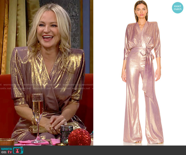 Zhivago Picture This Jumpsuit in Star worn by Sharon Newman (Sharon Case) on The Young and the Restless