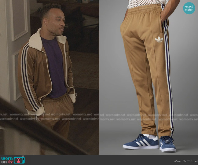 Adidas Adicolor Heritage Now Striped Track Pants worn by (Tyler Parks) on All American
