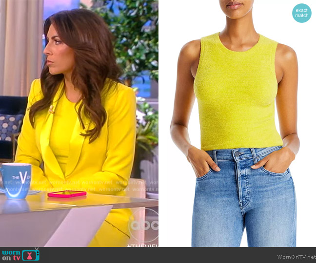 Alice + Olivia Amity Crop Top worn by Alyssa Farah Griffin on The View
