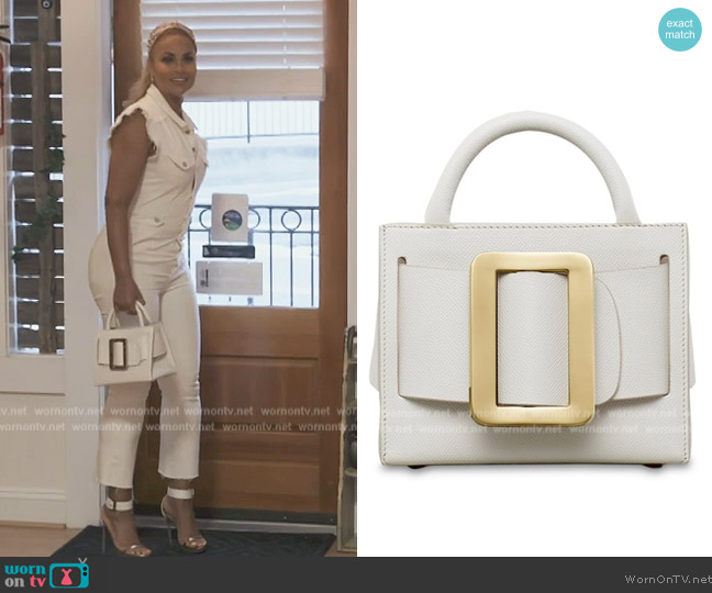 Boyy Bobby 18 Epsom leather top handle bag worn by Gizelle Bryant on The Real Housewives of Potomac