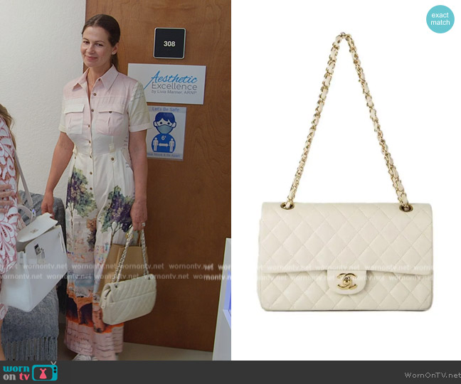 Chanel Quilted Leather Bag worn by Julia Lemigova (Julia Lemigova) on The Real Housewives of Miami