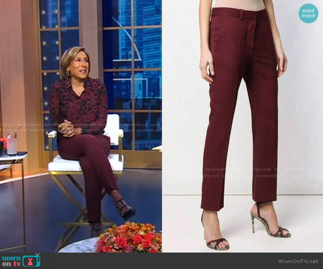 Victoria Beckham Cropped Trousers worn by Robin Roberts on Good Morning America