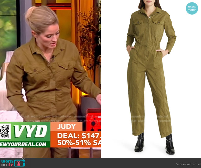 Frame Cinched Jumpsuit worn by Sara Haines on The View