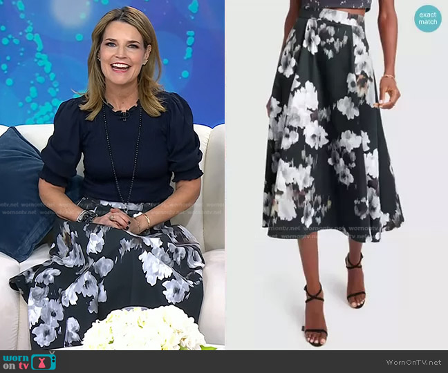 G. Label Rigby Circle Skirt worn by Savannah Guthrie on Today
