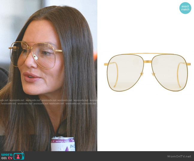 Gucci Aviator Sunglasses worn by Meredith Marks on The Real Housewives of Salt Lake City