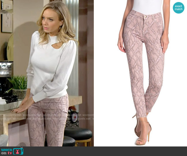 J Brand Alana Jeans in Adder worn by Abby Newman (Melissa Ordway) on The Young and the Restless