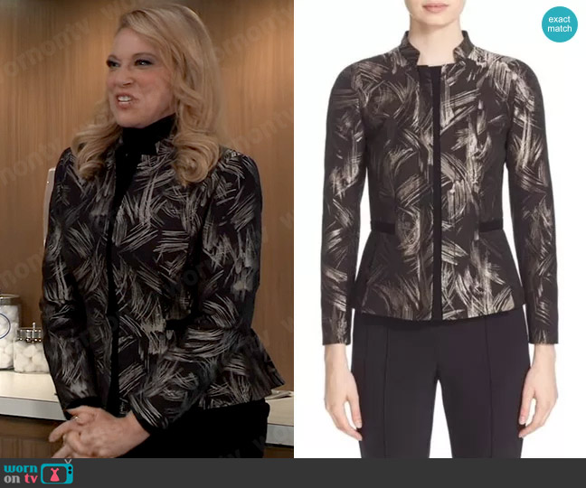 Lafayette 148 NY Belle Star Spark Blazer worn by Liesl Obrecht (Kathleen Gati) on General Hospital