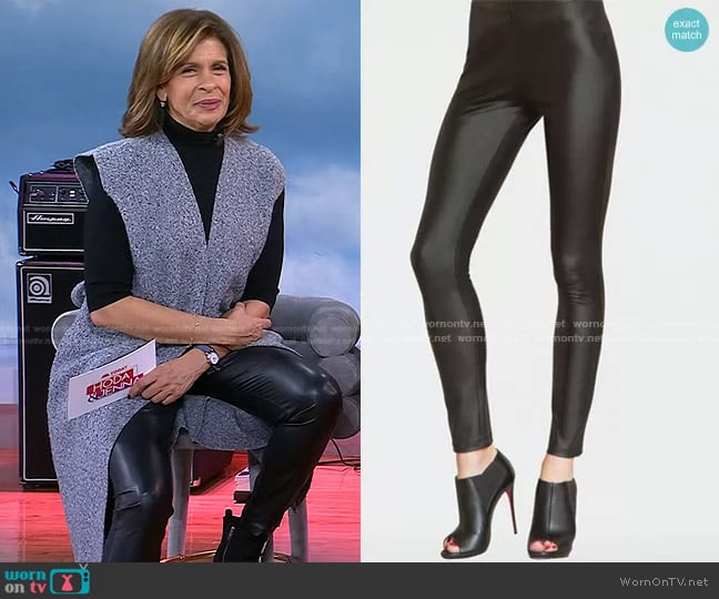 Clara Sunwoo Liquid Leather Legging worn by Hoda Kotb on Today