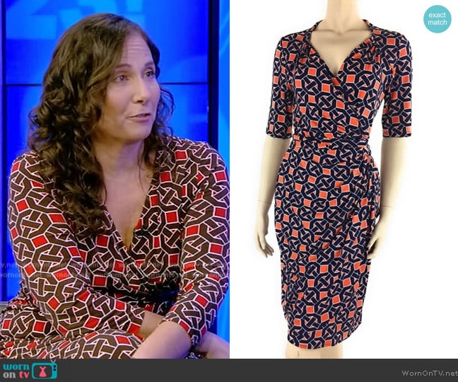 Maggy London Wrap Dress worn by Julie Holland on Live with Kelly and Mark