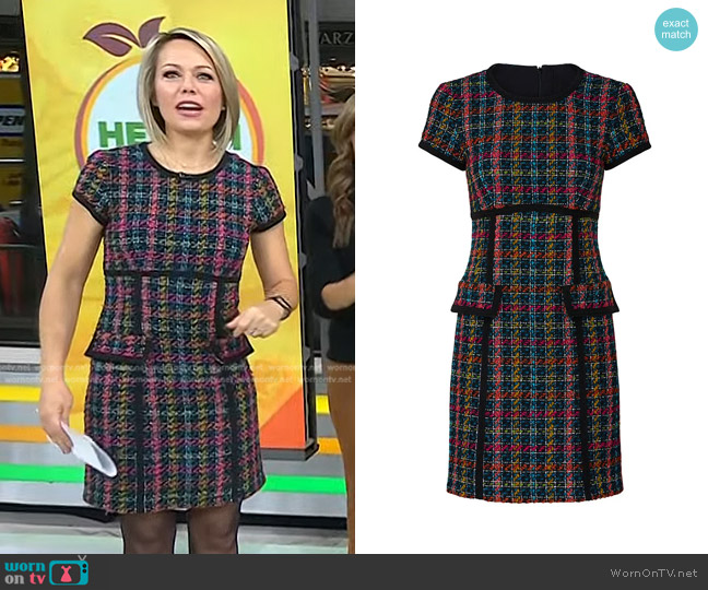 Nanette Lepore Colorful Tweed Dress worn by Dylan Dreyer on Today