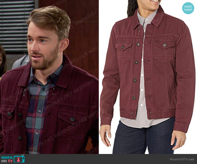 Paige Scout Denim Jacket worn by Will Horton (Chandler Massey) on Days of our Lives
