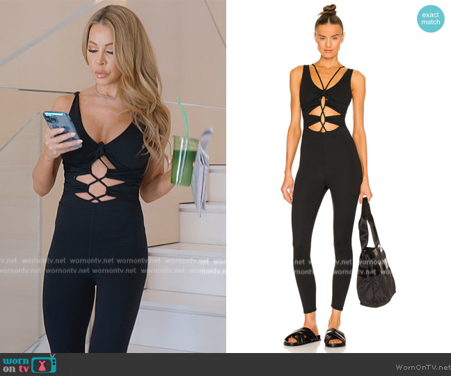 Patbo Lace-Up Onesie worn by Lisa Hochstein (Lisa Hochstein) on The Real Housewives of Miami