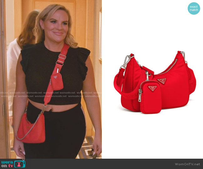 Prada Re-Edition 2005 Shoulder Bag worn by Heather Gay on The Real Housewives of Salt Lake City