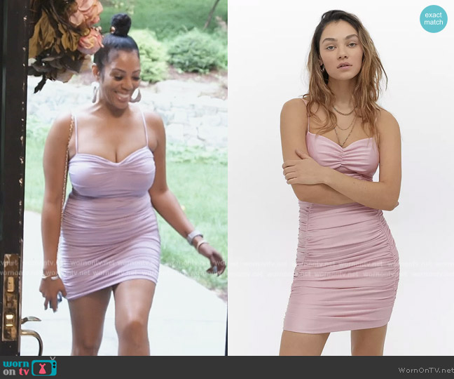 Tiger Mist Ariella Mini Dress worn by Carly on The Real Housewives of Potomac