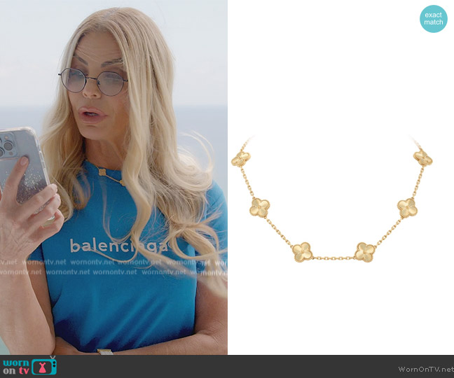 Vintage Alhambra Necklace by Van Cleef & Arpels worn by Alexia Echevarria (Alexia Echevarria) on The Real Housewives of Miami