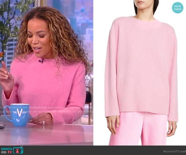 Vince Boiled Cashmere Sweater worn by Sunny Hostin on The View