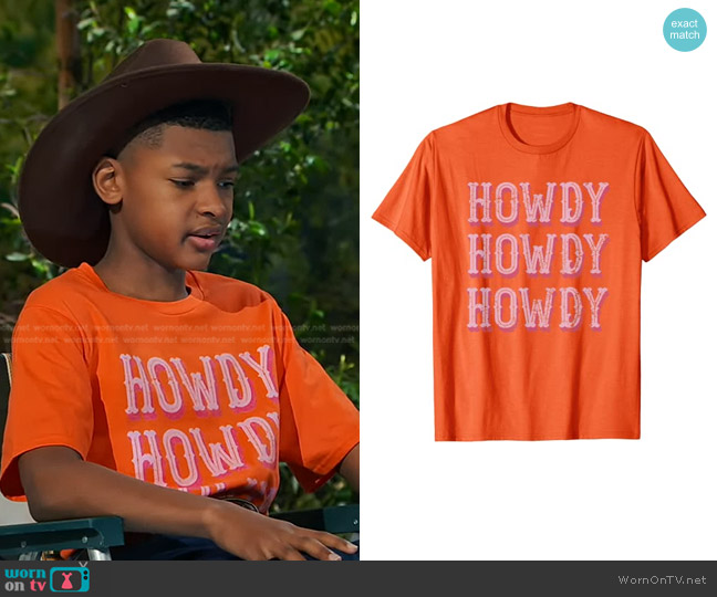Cowboy Western Rodeo Texas Gifts at Amazon Howdy Rodeo T-Shirt worn by Bill (Alfred Lewis) on Bunkd