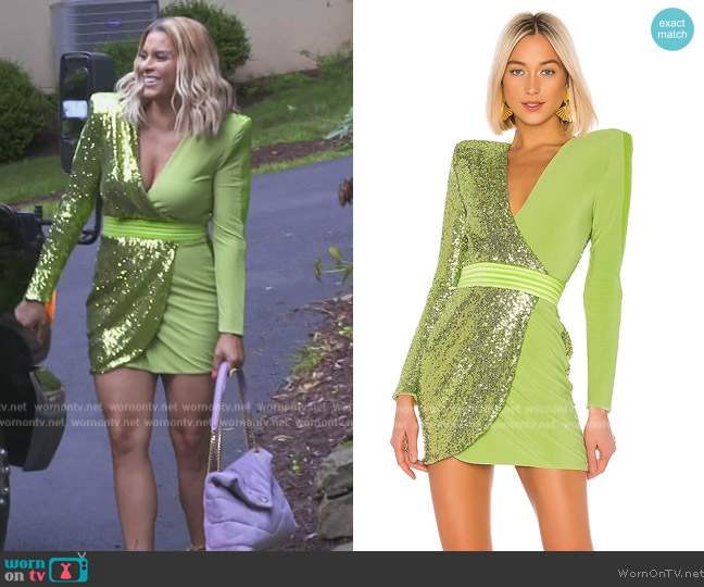 WornOnTV: Robyn’s green sequin wrap dress on The Real Housewives of ...