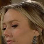 Abby’s silver circle earrings on The Young and the Restless